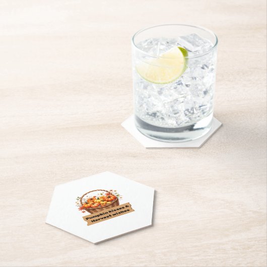 パンプキンスパイス&オールナイスコージーオータム秋 ペーパーコースター (インサイチュ)