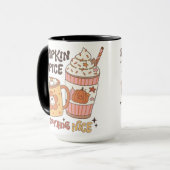 パンプキンスパイス&オールナイスナイス，秋ビベス マグカップ (正面左)