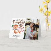 パンプキンスパイス&オールナイスフォトサンクスギビング カード (黄色い花)