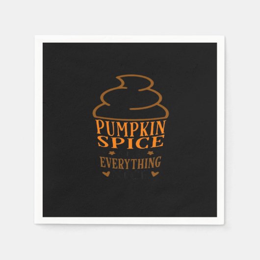 パンプキンスパイス&オールナイスプレミアム スタンダードカクテルナプキン (正面)