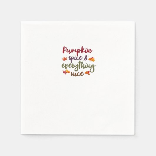 パンプキンスパイス&オールナイスラテ恋人 スタンダードカクテルナプキン (正面)