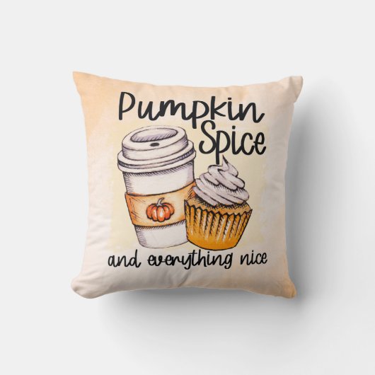 パンプキンスパイス&オールナイス装飾用クッション クッション (正面)
