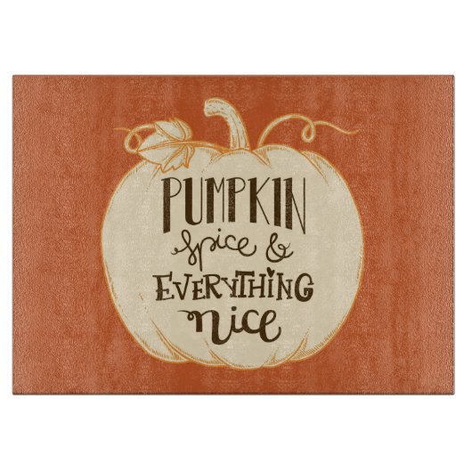 パンプキンスパイス&オールナイス カッティングボード (正面)