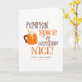 パンプキンスパイス&オールナイス カード (黄色い花)