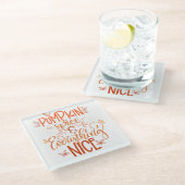 パンプキンスパイス&オールナイス ガラスコースター (アングル)