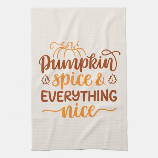 パンプキンスパイス&オールナイス キッチンタオル (縦)