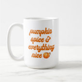 パンプキンスパイス&オールナイス コーヒーマグカップ (左)