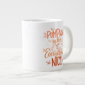 パンプキンスパイス&オールナイス ジャンボコーヒーマグカップ (正面右)