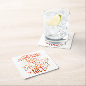 パンプキンスパイス&オールナイス スクエアペーパーコースター (インサイチュ)