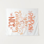 パンプキンスパイス&オールナイス タペストリー (正面(横))