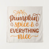 パンプキンスパイス&オールナイス タペストリー (正面)