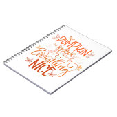 パンプキンスパイス&オールナイス ノートブック (左側)