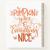 パンプキンスパイス&オールナイス ノートブック (裏面)