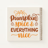 パンプキンスパイス&オールナイス ノートブック (裏面)