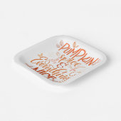 パンプキンスパイス&オールナイス ペーパープレート (傾斜あり)