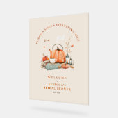 パンプキンスパイス&オールナイス – 秋フォームボード アクリルサイン (傾斜)