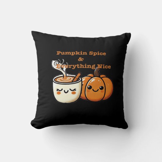 パンプキンスパイス&オールニース – 秋秋 クッション (正面)