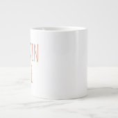 "パンプキンスパイス"シンプルモダンファームハウス ジャンボコーヒーマグカップ (正面)