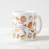 パンプキンスパイス ジャンボコーヒーマグカップ (正面右)