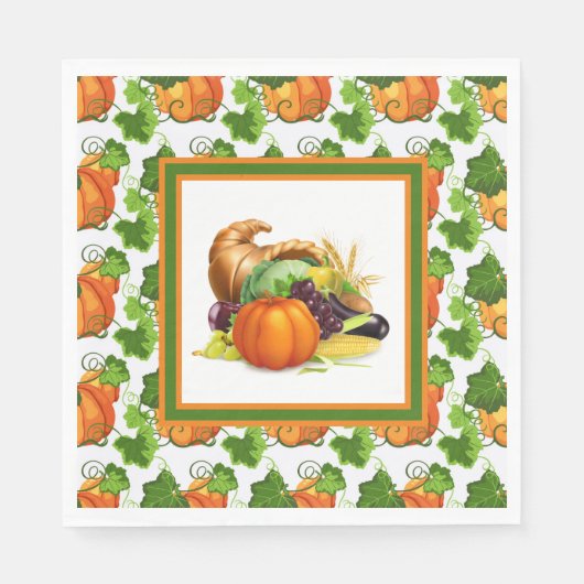 パンプキンスパイス スタンダードランチョンナプキン (正面)
