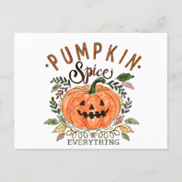 パンプキンスパイス、ハロウィンコレクション葉書 ポストカード
