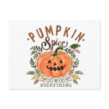 パンプキンスパイス、ハロウィンコレクション葉書