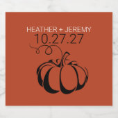 パンプキンスパイス ビールラベル (シングルラベル)