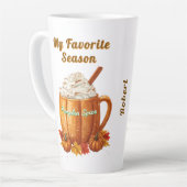 パンプキンスパイス、マイお気に入りのシーズン カフェラテマグ (左アングル)