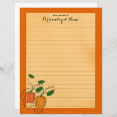 パンプキンスパイス – ライニングされた紙シート (正面/裏面)