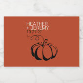 パンプキンスパイス リキュールボトルラベル (シングルラベル)