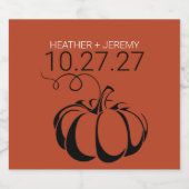 パンプキンスパイス リキュールボトルラベル (シングルラベル)