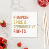 パンプキンスパイス&リプロダクティブ権I スタンダードカクテルナプキン (インサイチュ)