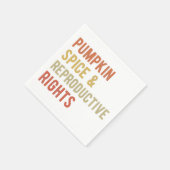 パンプキンスパイス&リプロダクティブ権I スタンダードカクテルナプキン (角)