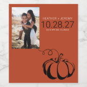 パンプキンスパイス ワインラベル (シングルラベル)