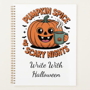 パンプキンスパイス&怖い夜かわいいハロウィーンノートボ プランナー手帳