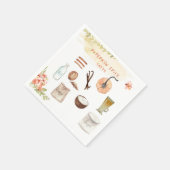 パンプキンスパイス |感謝祭の友達ナプキン スタンダードカクテルナプキン (角)