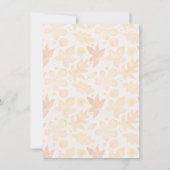 パンプキンスパイス 秋 感謝祭 ブライダルシャワー 招待状 (裏面)