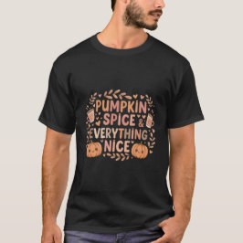 "パンプキンスパイス＆素敵なもの" - かわいいパンプキン + Tシャツ