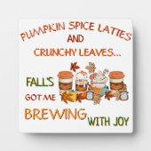 パンプキンスパイス&離れ秋 フォトプラーク (正面)