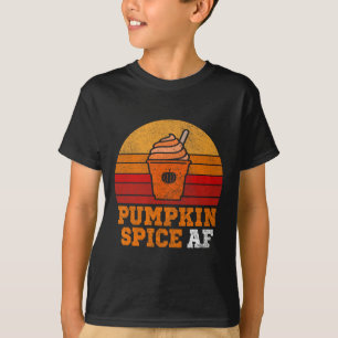 パンプキンスパイスAfおもしろいメンズフスアパレルハロウィーンG Tシャツ