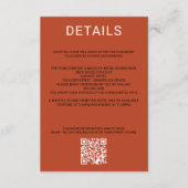 パンプキンスパイスQRコードと詳細 エンクロージャーカード (正面)