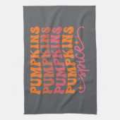 パンプキンスパンプキンズパンプキンススパイス キッチンタオル (縦)