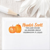 パンプキンスパンプキンパッチ – 差出人住所 ラベル (インサイチュ)