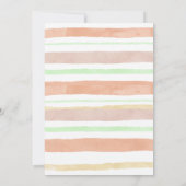 パンプキンスプーキーパーティー ストライプ 誕生日 招待状 (裏面)