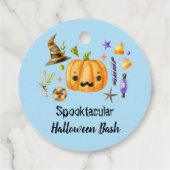 パンプキンスプークタキュラハロウィンバッシュパーティーブルー フェイバータグ (裏面)