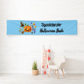 パンプキンスプークタキュラハロウィンバッシュパーティーブルー 横断幕 (インサイチュ)