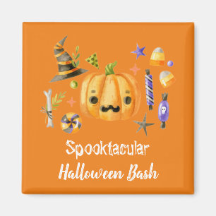 パンプキンスプークタキュラハロウィーンバッシュパーティーオレンジ マグネット