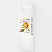 パンプキンスプークタキュラハロウィーンバッシュパーティーブラック 横断幕 (縦)