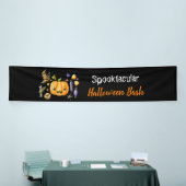 パンプキンスプークタキュラハロウィーンバッシュパーティーブラック 横断幕 (トレードショー)