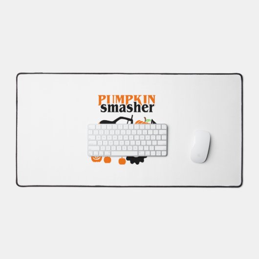 パンプキンスマッシャーボーイズハロウィーンモンスタートラック デスクマット (キーボード&マウス)